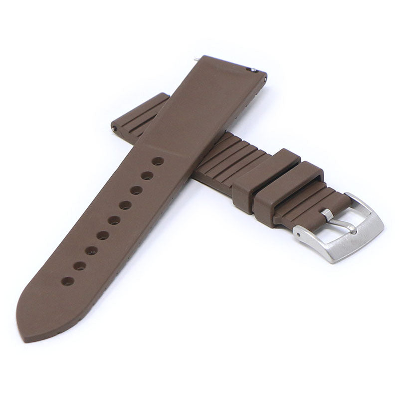 DASSARI Groove Stripe FKM Rubber Sport Strap