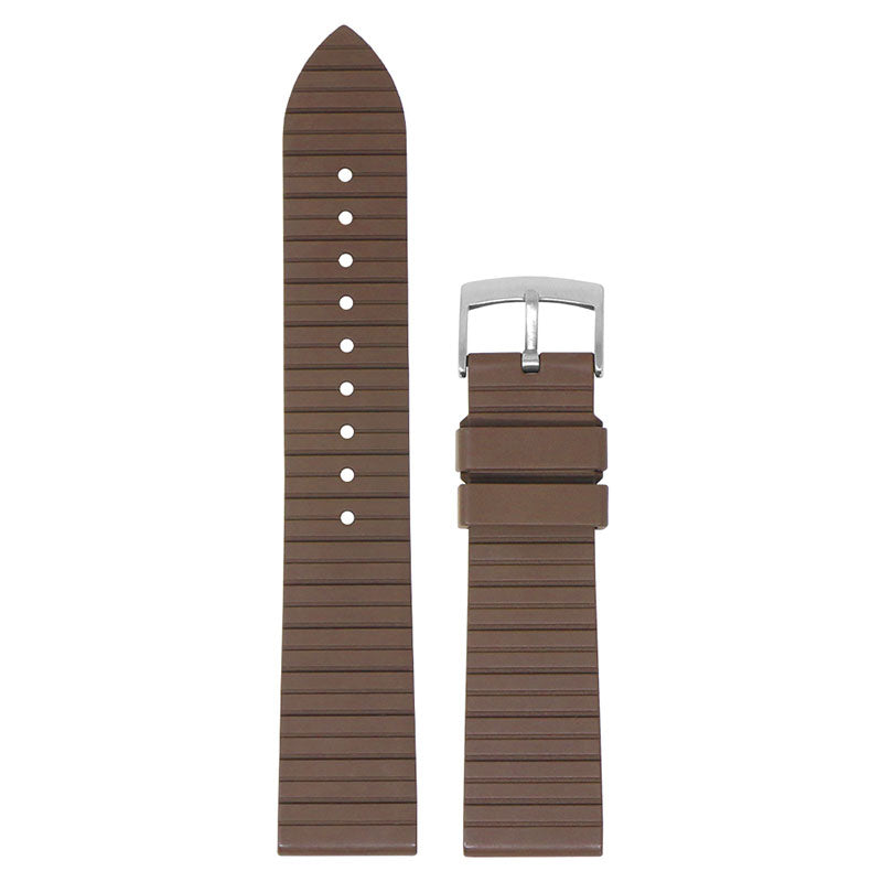 DASSARI Groove Stripe FKM Rubber Sport Strap