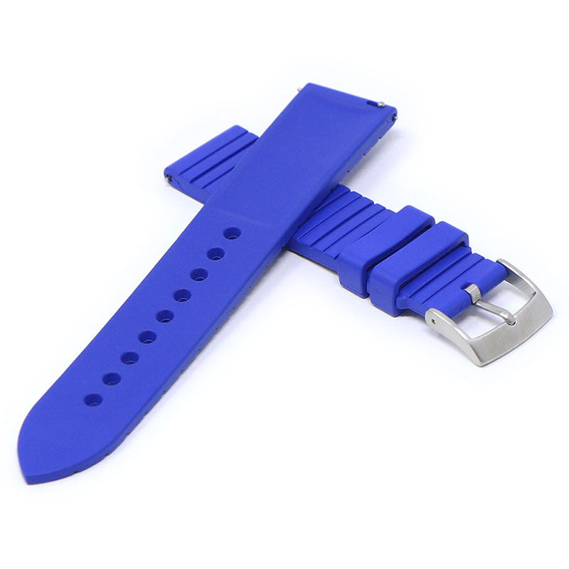 DASSARI Groove Stripe FKM Rubber Sport Strap