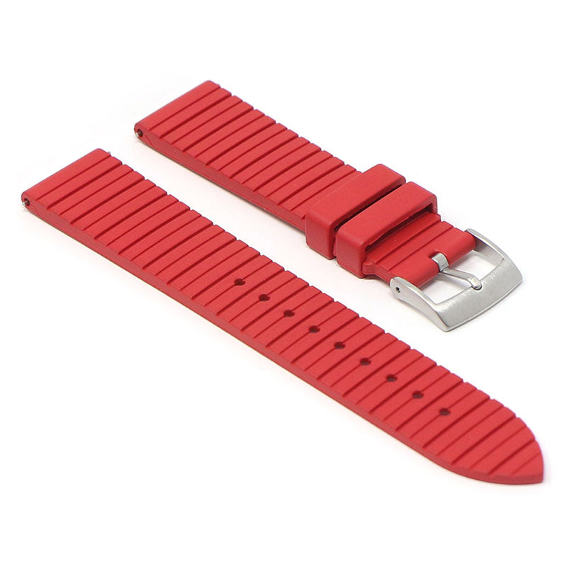 DASSARI Groove Stripe FKM Rubber Sport Strap