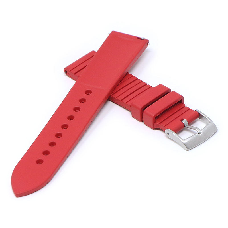 DASSARI Groove Stripe FKM Rubber Sport Strap