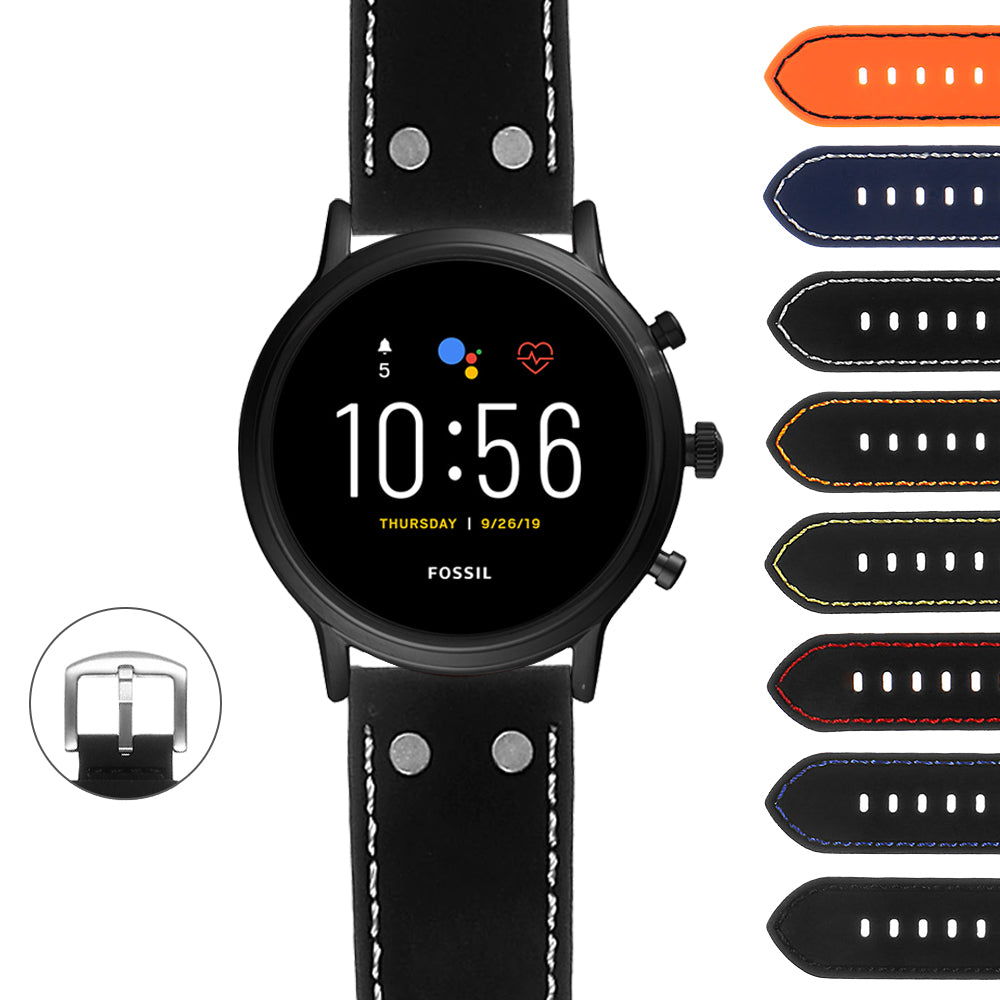 Rubber Aviator Strap for Fossil Gen 4 Smartwatch