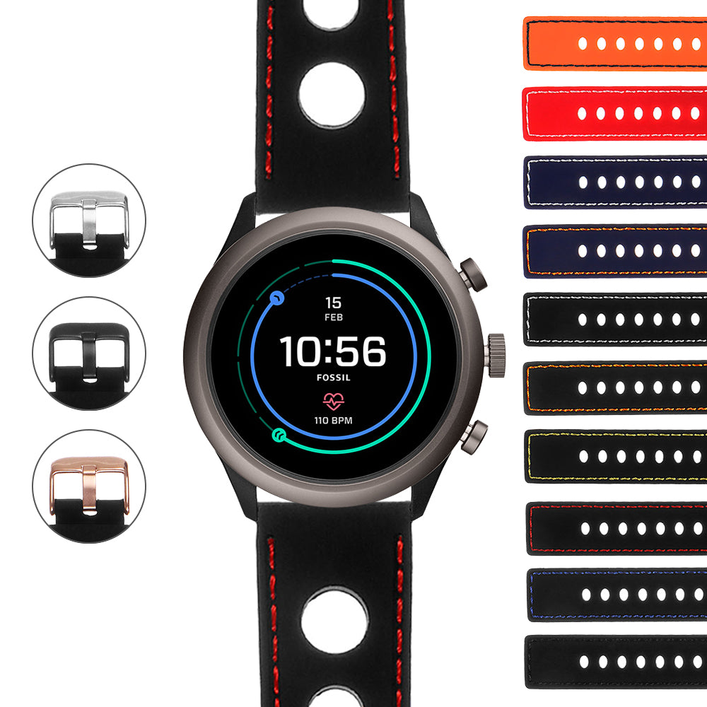 Rubber Rally Strap for Fossil Gen 5 Smartwatch