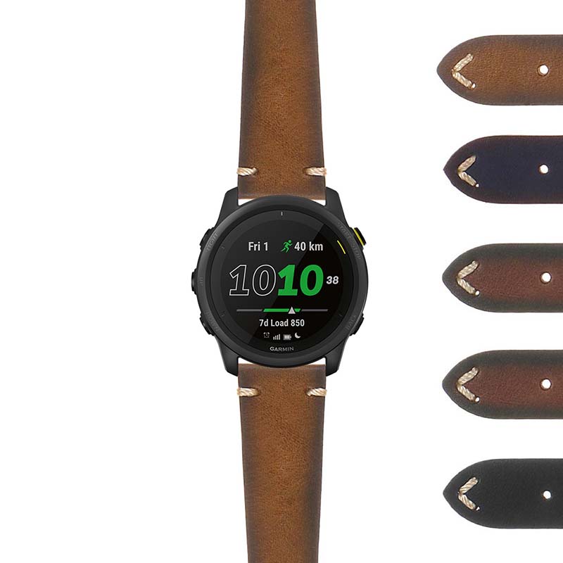 DASSARI Rally Strap with Road Worn Finish for Fitbit Versa 3