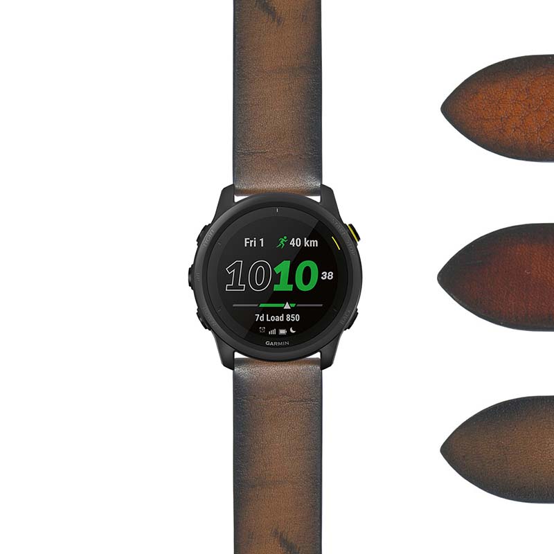 DASSARI Premium Thick Vintage Leather Strap for Fitbit Versa 3