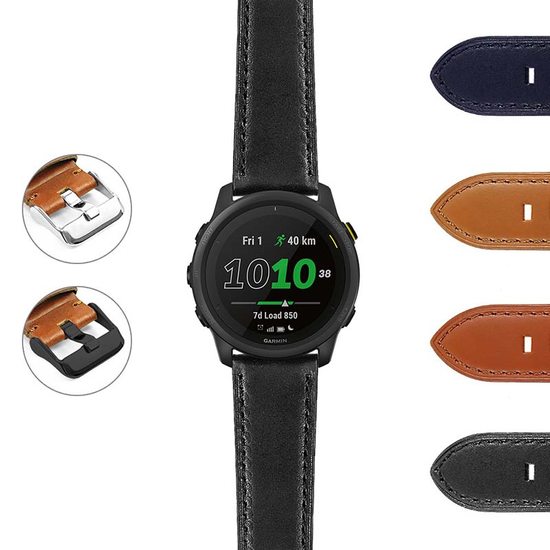 DASSARI Italian Leather Strap for Fossil Sport Smartwatch