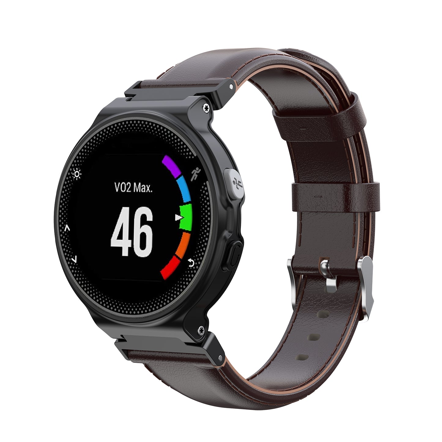 Leather Strap for Garmin Forerunner 220 / 230 / 235 / 260 / 735XT / Approach S5 / S6 / S20