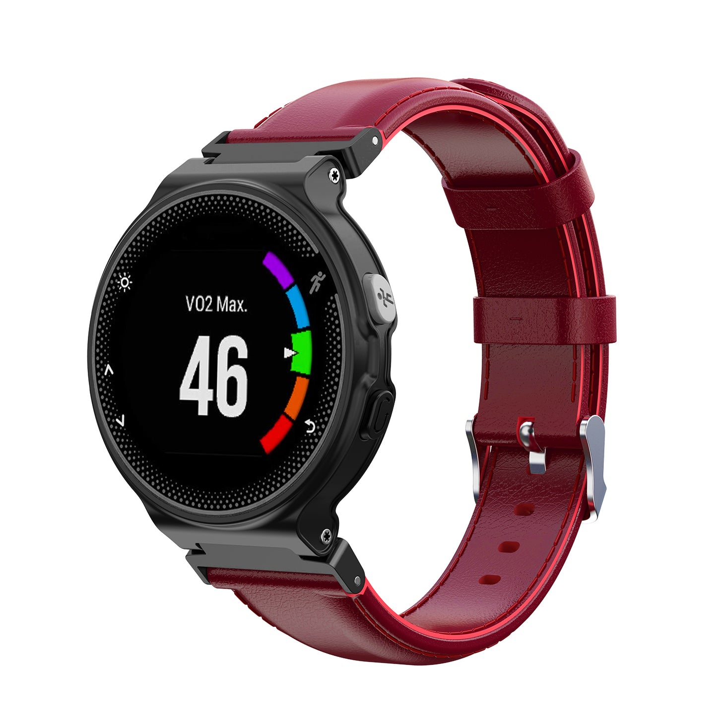 Leather Strap for Garmin Forerunner 220 / 230 / 235 / 260 / 735XT / Approach S5 / S6 / S20