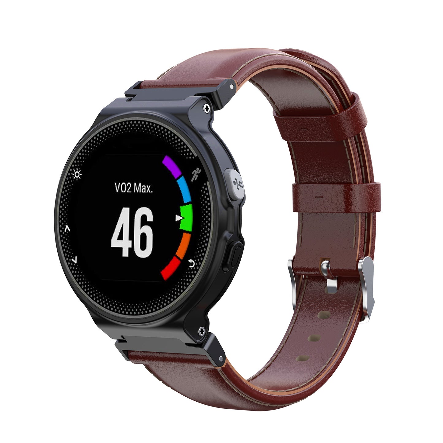 Leather Strap for Garmin Forerunner 220 / 230 / 235 / 260 / 735XT / Approach S5 / S6 / S20