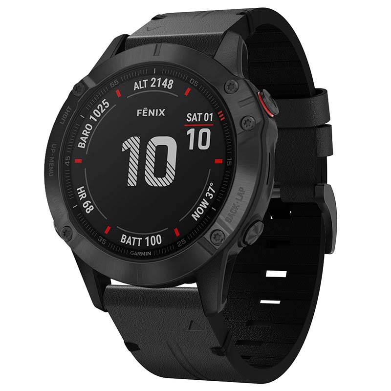 Thick Leather Strap for Garmin Fenix 3 / 3 HR / 5X / 5X Plus / 6X / Quatix 3