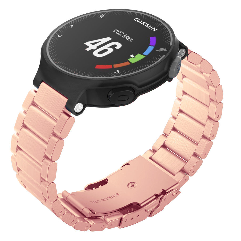 Solid Stainless Steel Band for Garmin Forerunner 220 / 230 / 235 / 260 / 735XT / Approach S5 / S6 / S20
