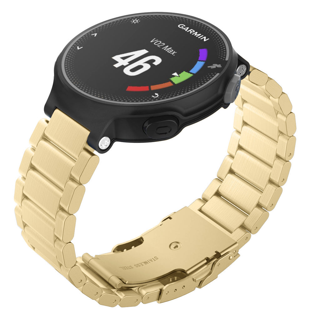 Solid Stainless Steel Band for Garmin Forerunner 220 / 230 / 235 / 260 / 735XT / Approach S5 / S6 / S20