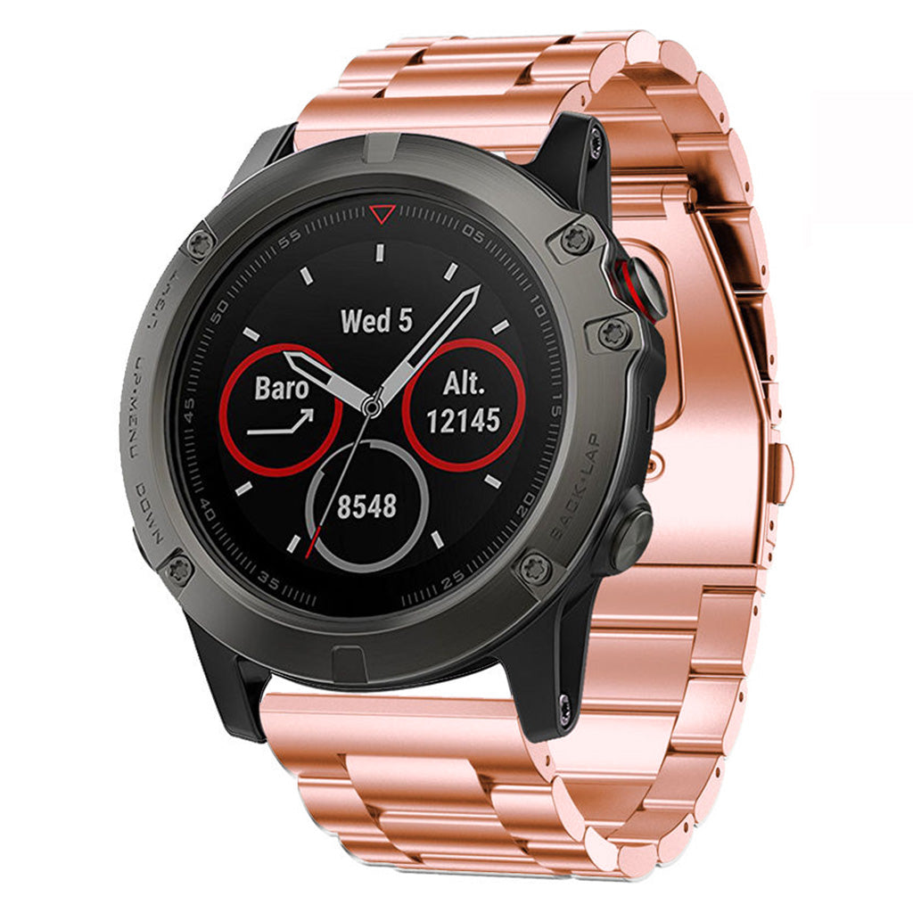 Stainless Steel H-Link Strap for Garmin Fenix 3 / 3 HR / 5X / 5X Plus / 6X