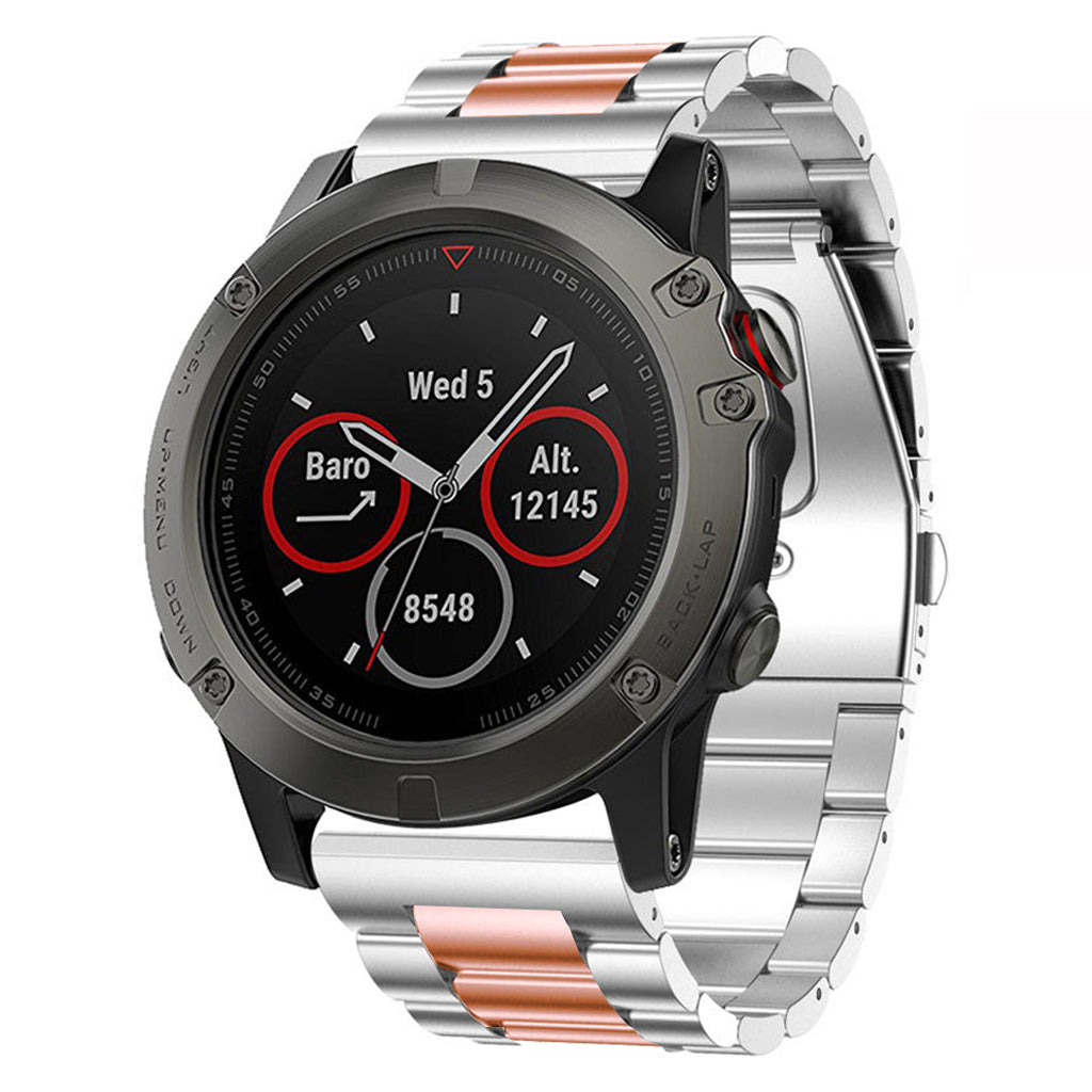 Stainless Steel H-Link Strap for Garmin Fenix 3 / 3 HR / 5X / 5X Plus / 6X