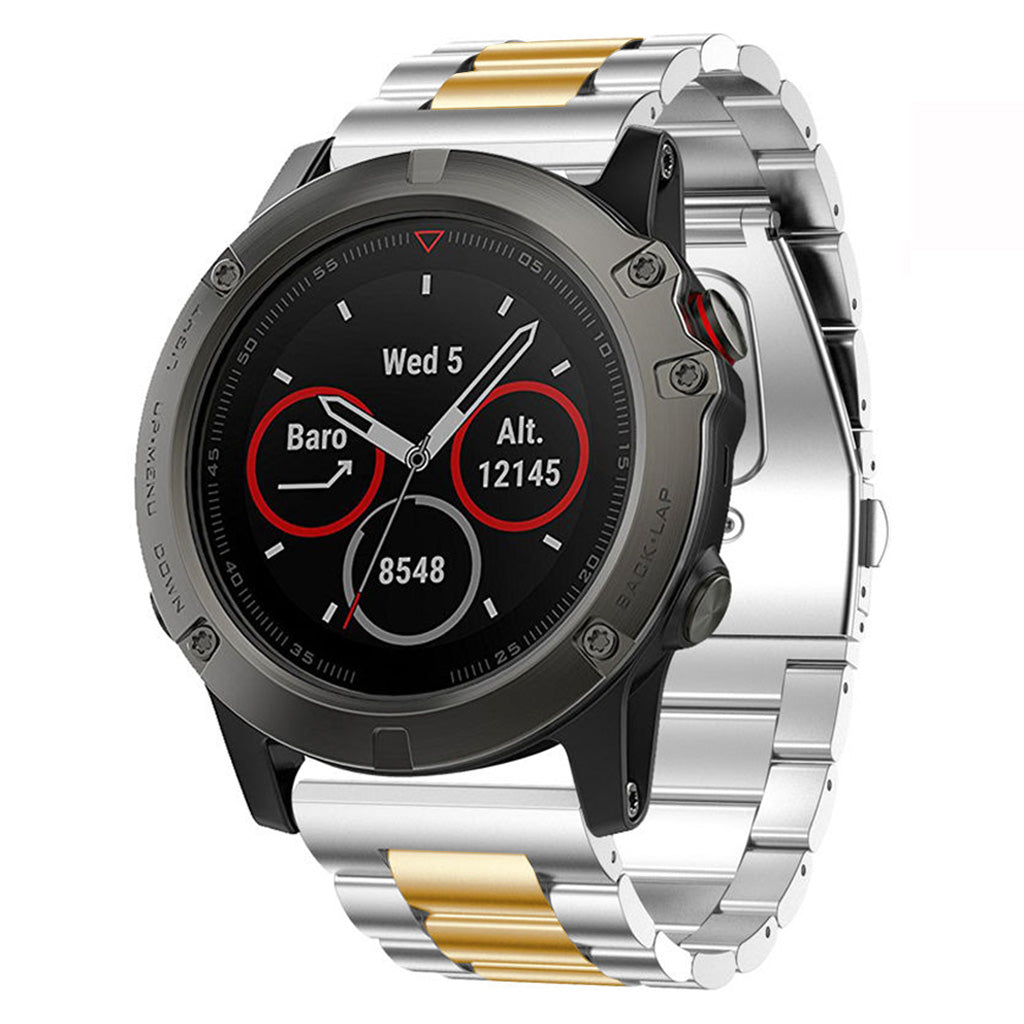 Stainless Steel H-Link Strap for Garmin Fenix 3 / 3 HR / 5X / 5X Plus / 6X