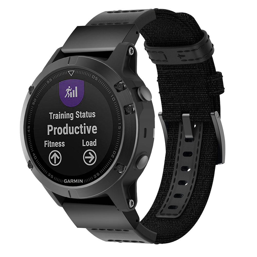 Canvas Strap for Garmin Fenix 3 / 3 HR / 5X / 5X Plus / 6X