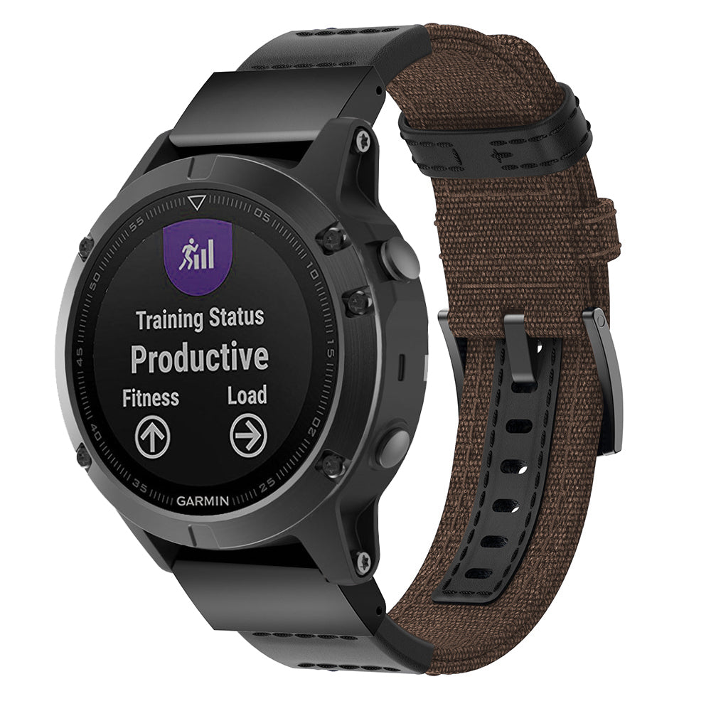 Canvas Strap for Garmin Fenix 3 / 3 HR / 5X / 5X Plus / 6X