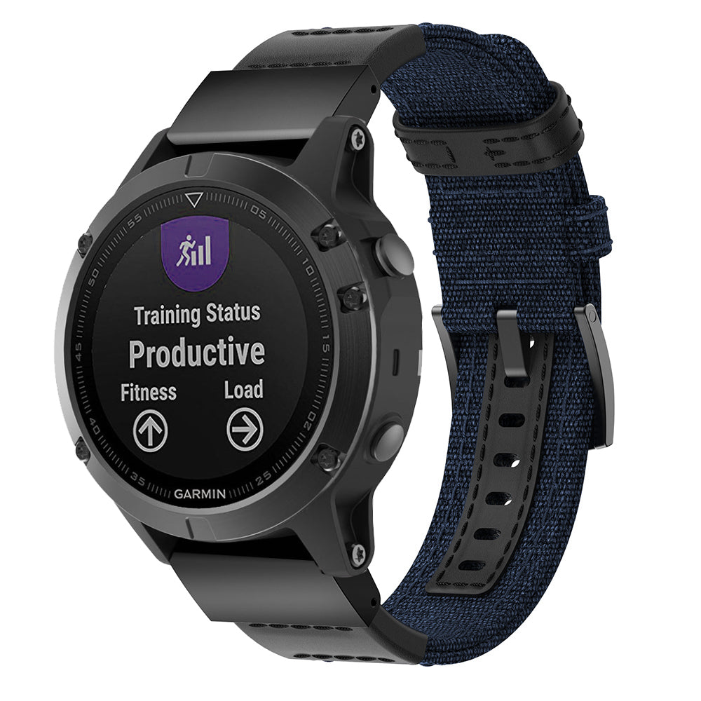 Canvas Strap for Garmin Fenix 3 / 3 HR / 5X / 5X Plus / 6X