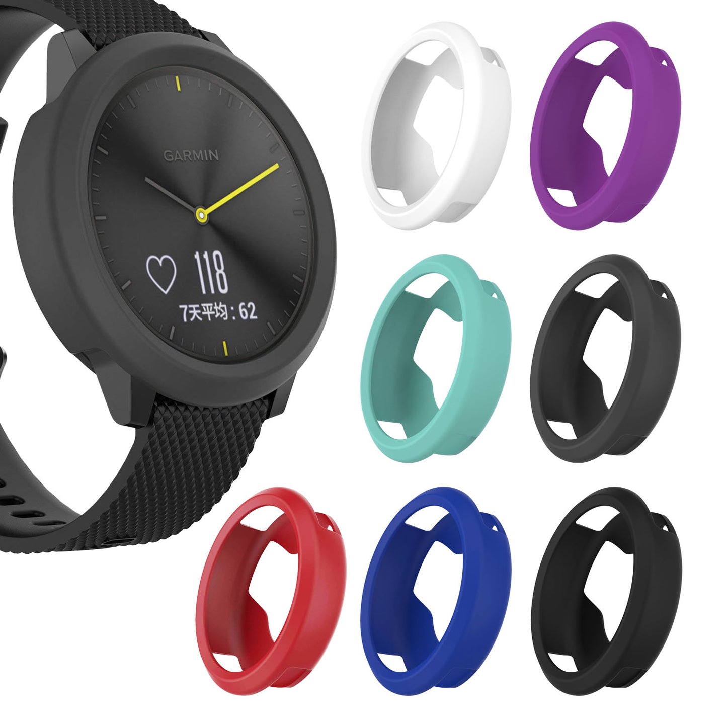 Rubber Protective Case for Garmin Vivoactive HR