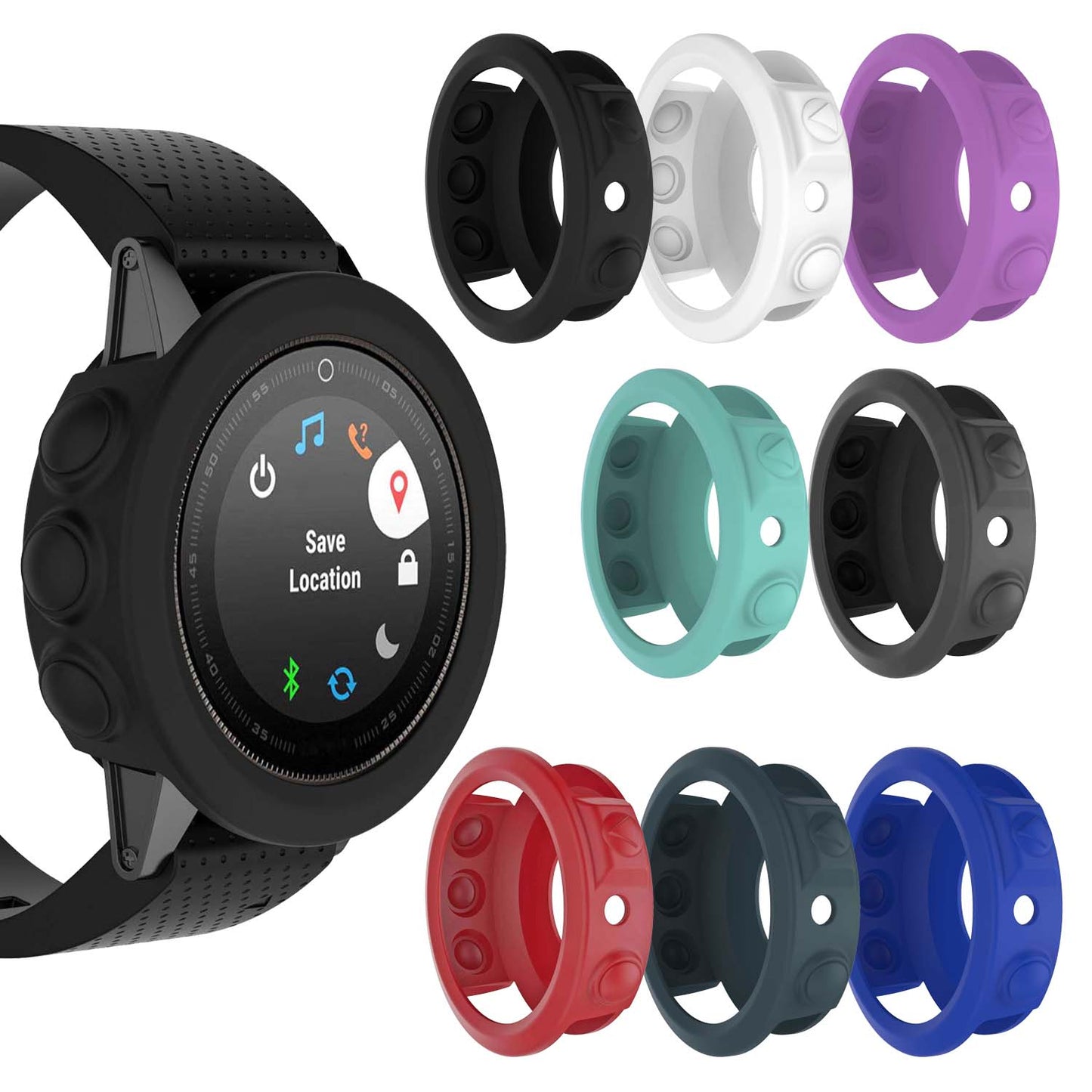 Rubber Protective Case for Garmin Fenix 5
