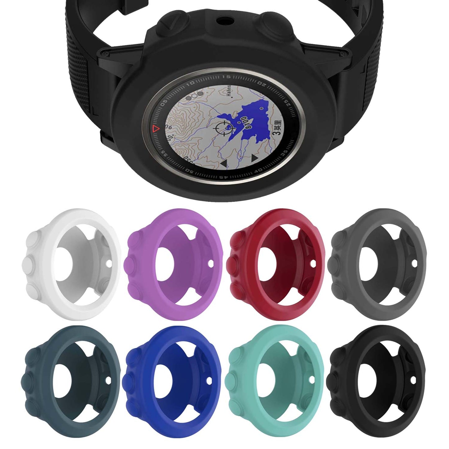 Rubber Protective Case for Garmin Fenix 5S