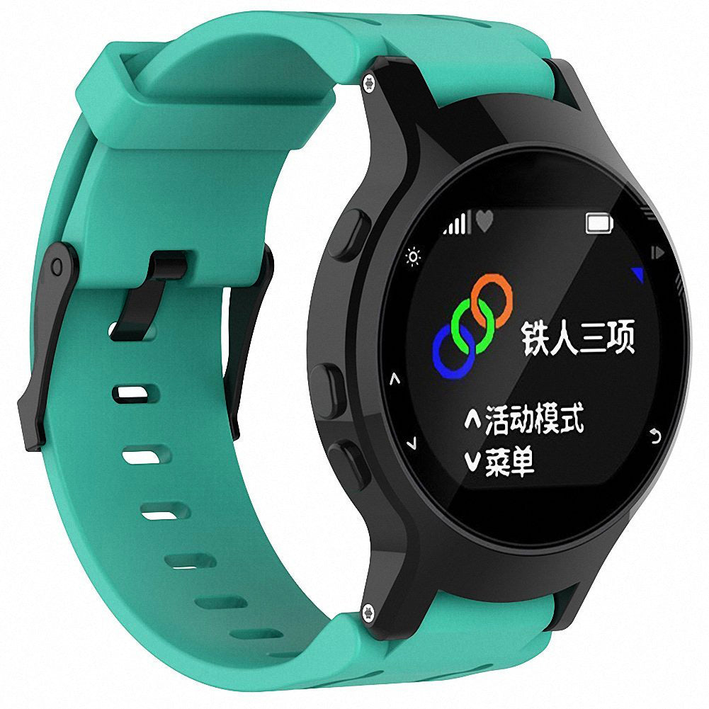 Garmin Forerunner 225 Silicone Strap w/ Matte Black Buckle