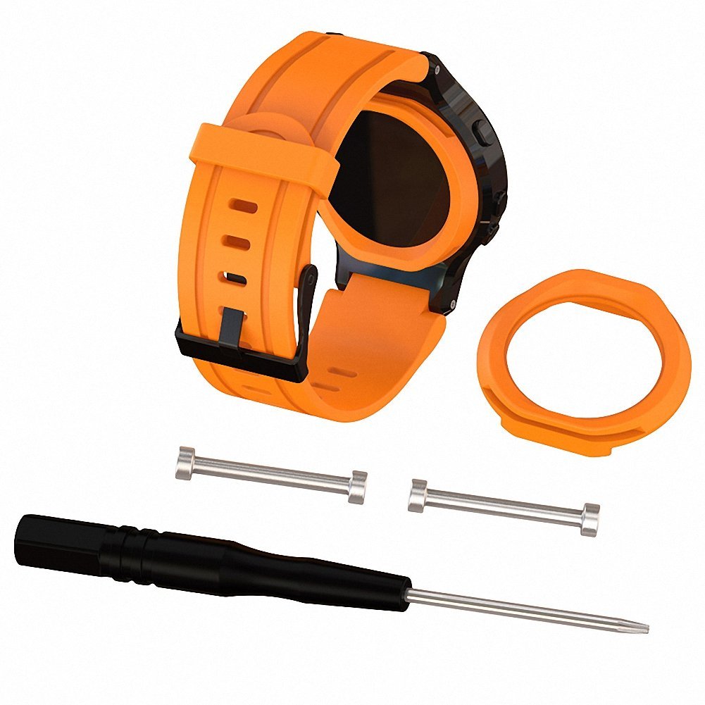 Garmin Forerunner 225 Silicone Strap w/ Matte Black Buckle