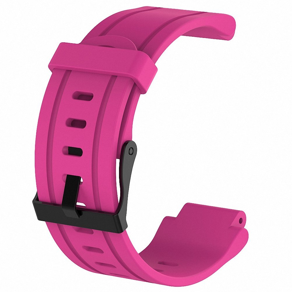 Garmin Forerunner 225 Silicone Strap w/ Matte Black Buckle