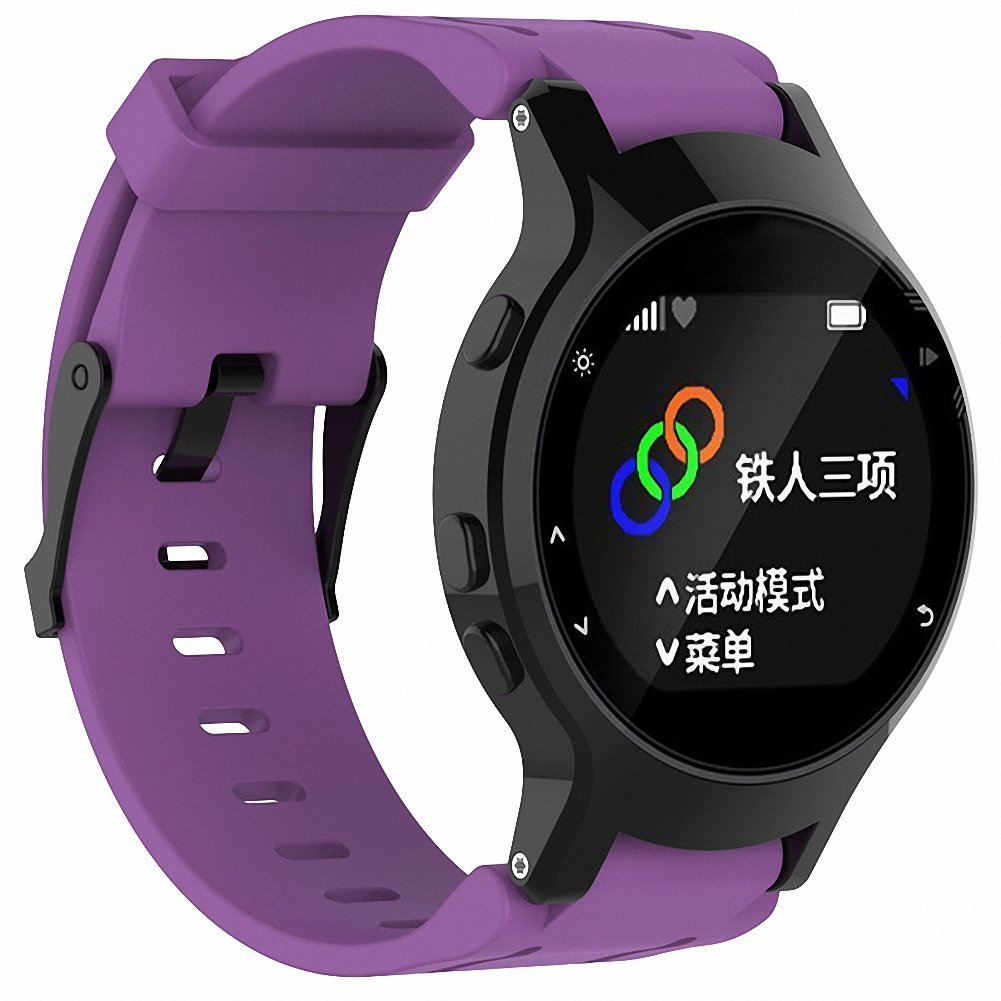 Garmin Forerunner 225 Silicone Strap w/ Matte Black Buckle