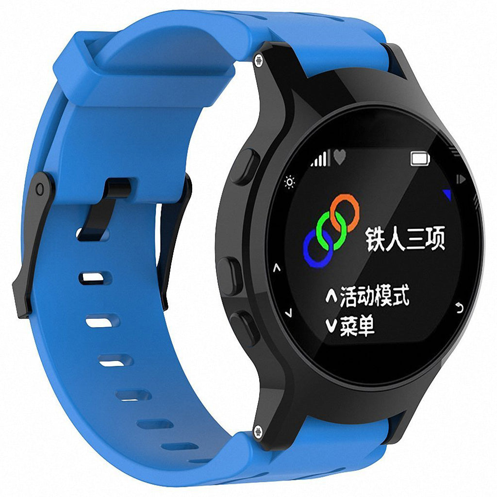 Garmin Forerunner 225 Silicone Strap w/ Matte Black Buckle