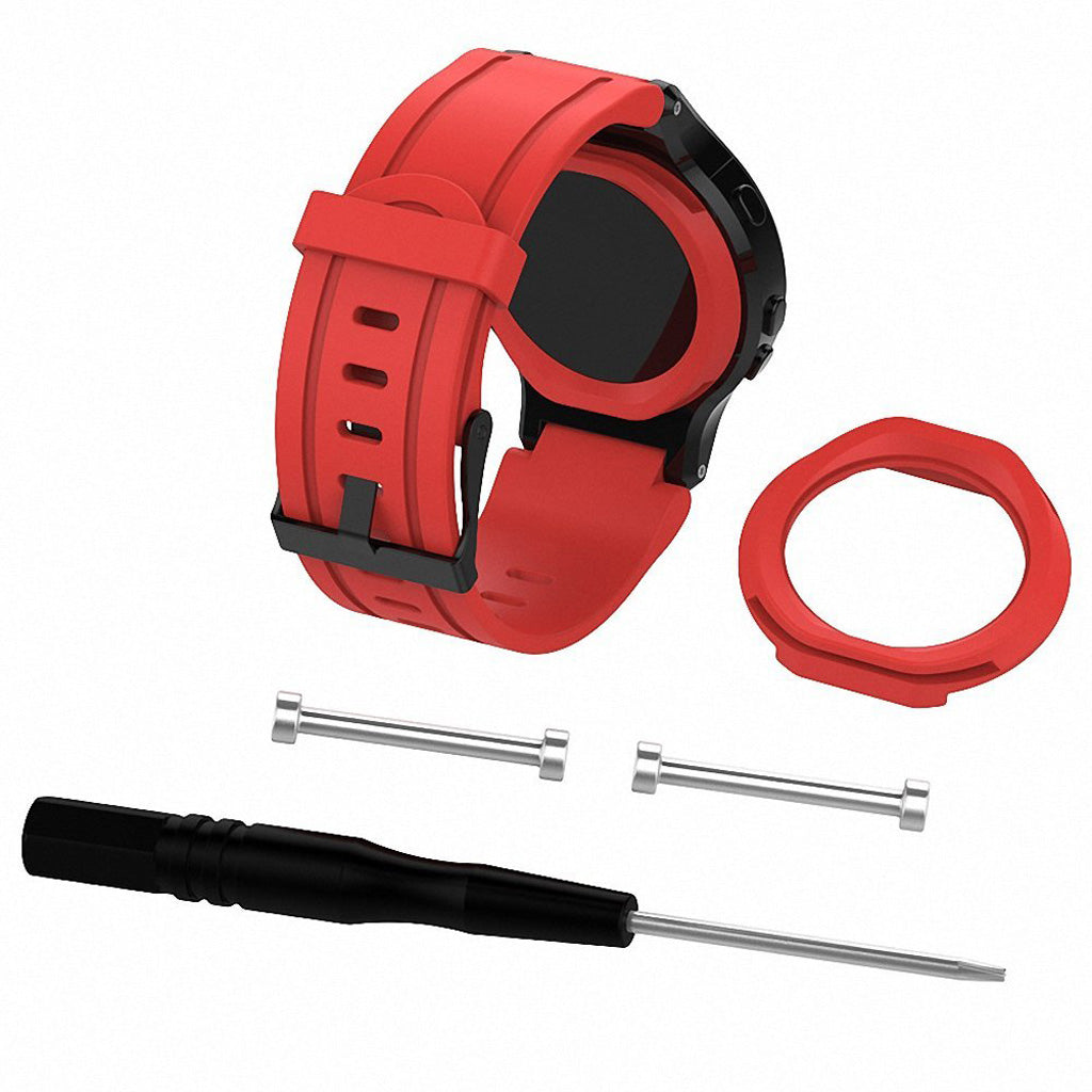 Garmin Forerunner 225 Silicone Strap w/ Matte Black Buckle