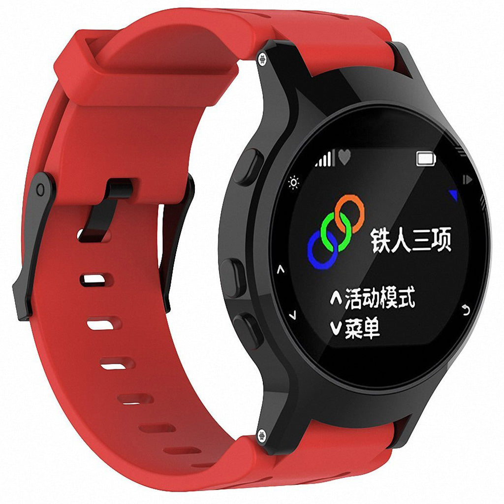 Garmin Forerunner 225 Silicone Strap w/ Matte Black Buckle