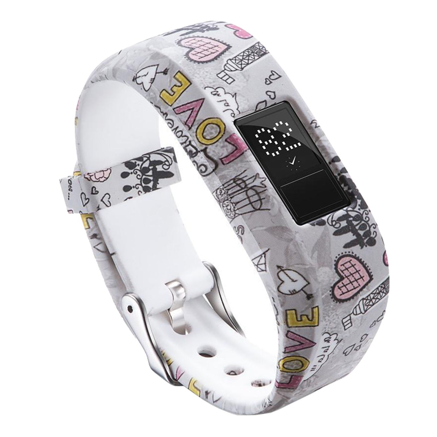 Patterned Rubber Strap for Garmin Fenix 5S / 5S Plus / 6S