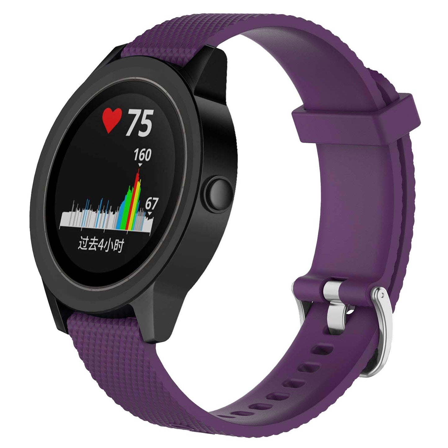 Rubber Strap for Garmin Forerunner 245 / 645 / Vivoactive 3 / Vivomove / Vivomove 3 / HR