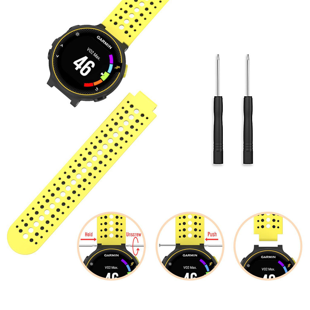 Silicone Rally Strap for Garmin Forerunner 220 / 230 / 235 / 260 / 735XT / Approach S5 / S6 / S20