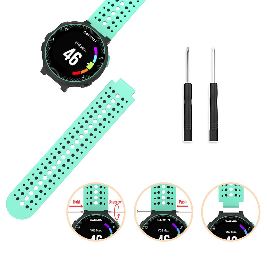 Silicone Rally Strap for Garmin Forerunner 220 / 230 / 235 / 260 / 735XT / Approach S5 / S6 / S20