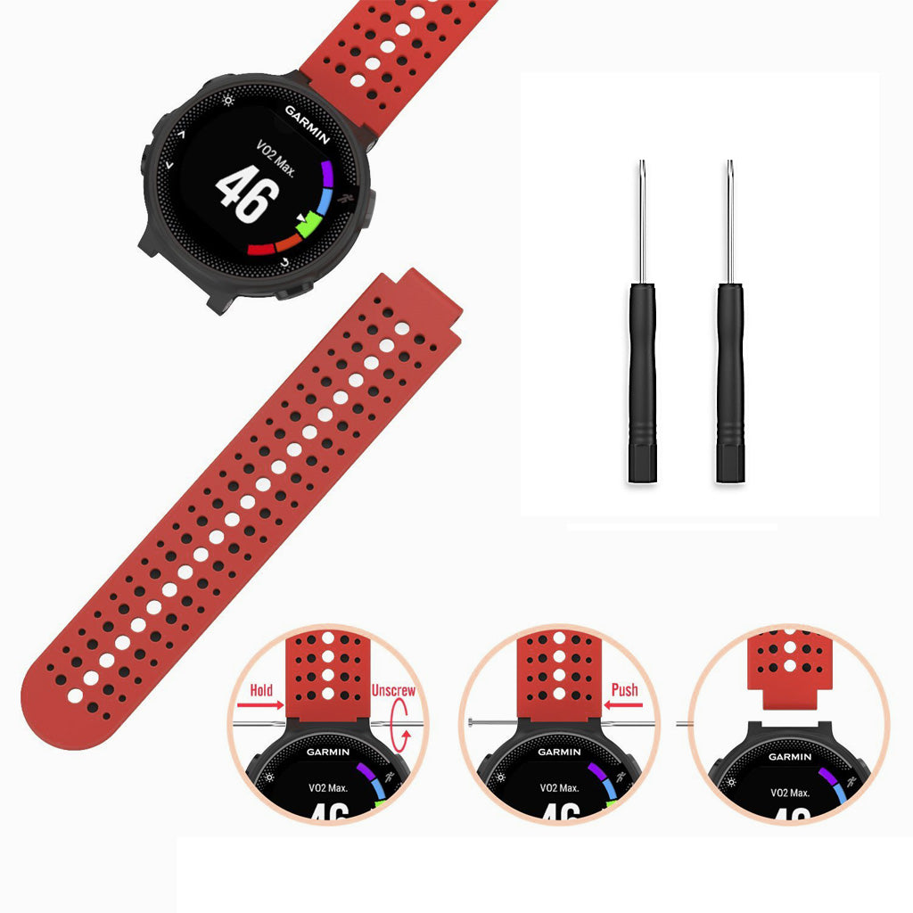 Silicone Rally Strap for Garmin Forerunner 220 / 230 / 235 / 260 / 735XT / Approach S5 / S6 / S20