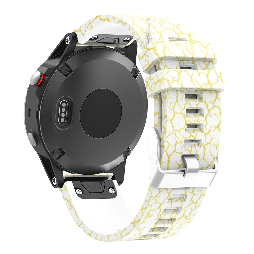 Patterned Rubber Strap for Garmin Fenix 3 / 3 HR / 5X / 5X Plus / 6X