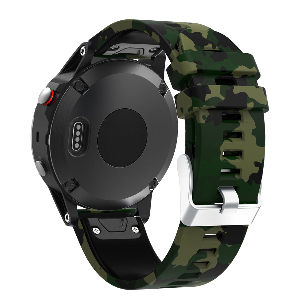 Patterned Rubber Strap for Garmin Fenix 5 / 5 Plus / 6 / Forerunner 935 / Quatix 5 / Approach S60 / Instinct
