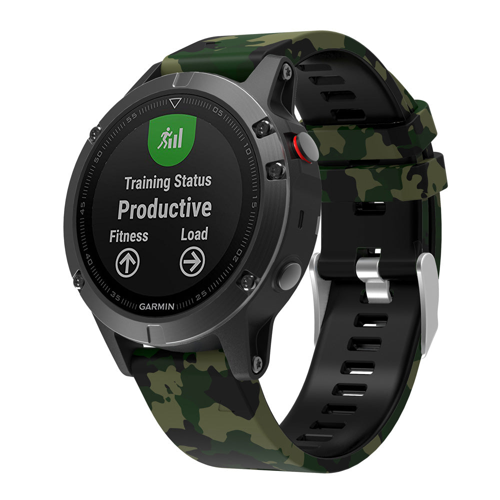 Patterned Rubber Strap for Garmin Fenix 5 / 5 Plus / 6 / Forerunner 935 / Quatix 5 / Approach S60 / Instinct