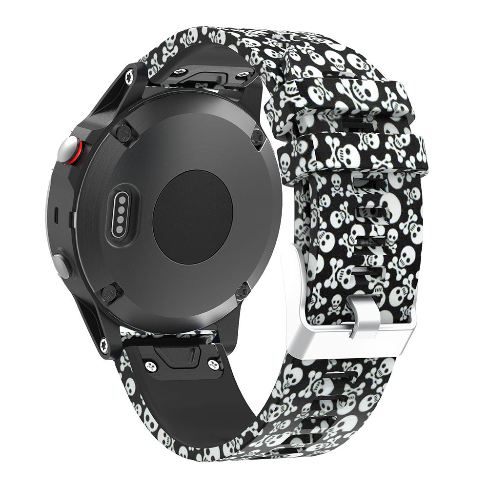 Patterned Rubber Strap for Garmin Fenix 5 / 5 Plus / 6 / Forerunner 935 / Quatix 5 / Approach S60 / Instinct