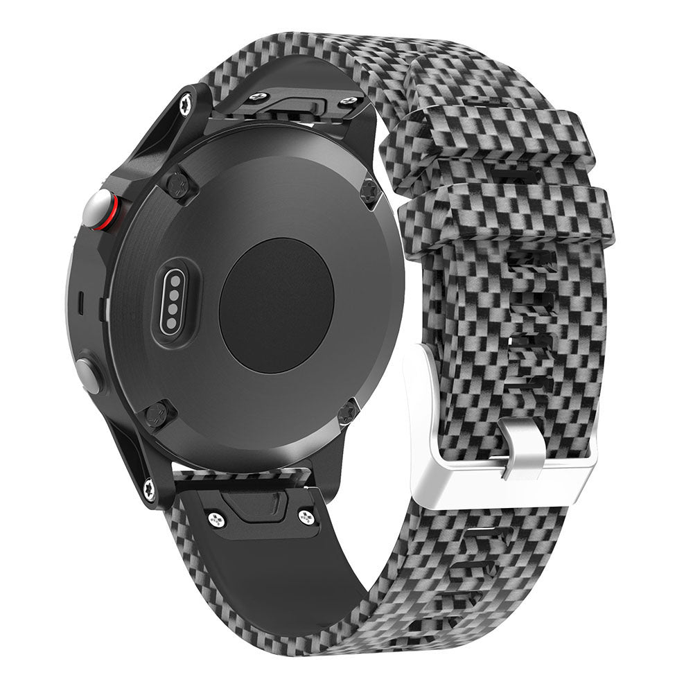Patterned Rubber Strap for Garmin Fenix 5 / 5 Plus / 6 / Forerunner 935 / Quatix 5 / Approach S60 / Instinct