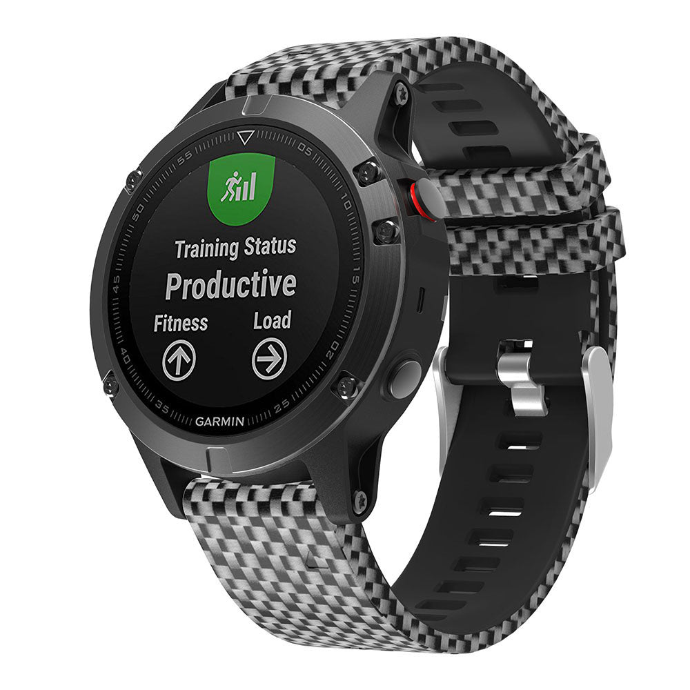 Patterned Rubber Strap for Garmin Fenix 5 / 5 Plus / 6 / Forerunner 935 / Quatix 5 / Approach S60 / Instinct