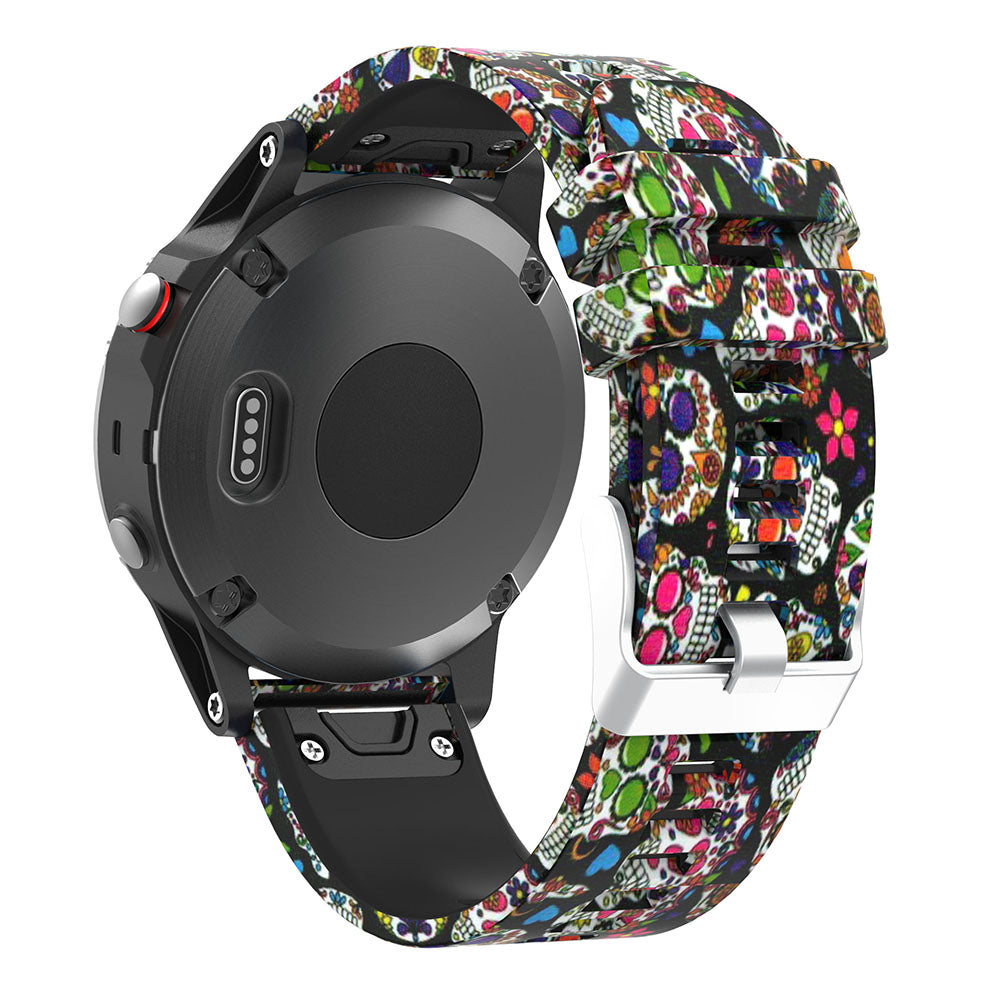 Patterned Rubber Strap for Garmin Fenix 5 / 5 Plus / 6 / Forerunner 935 / Quatix 5 / Approach S60 / Instinct