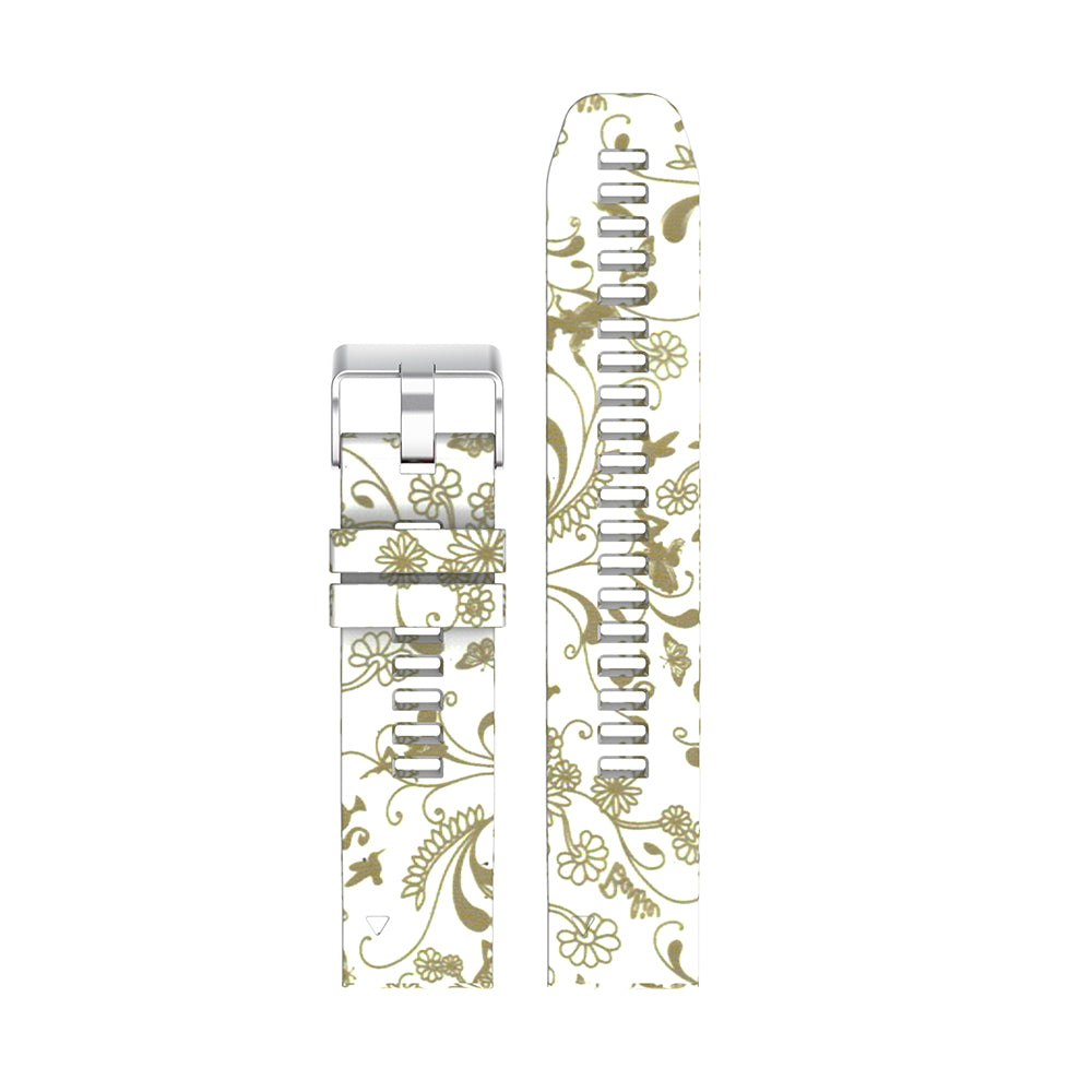 Patterned Rubber Strap for Garmin Fenix 5 / 5 Plus / 6 / Forerunner 935 / Quatix 5 / Approach S60 / Instinct