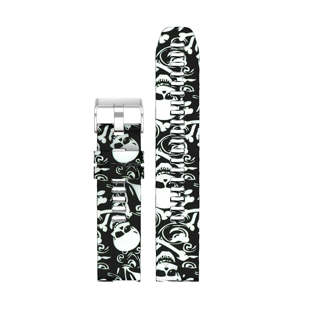 Patterned Rubber Strap for Garmin Fenix 5 / 5 Plus / 6 / Forerunner 935 / Quatix 5 / Approach S60 / Instinct