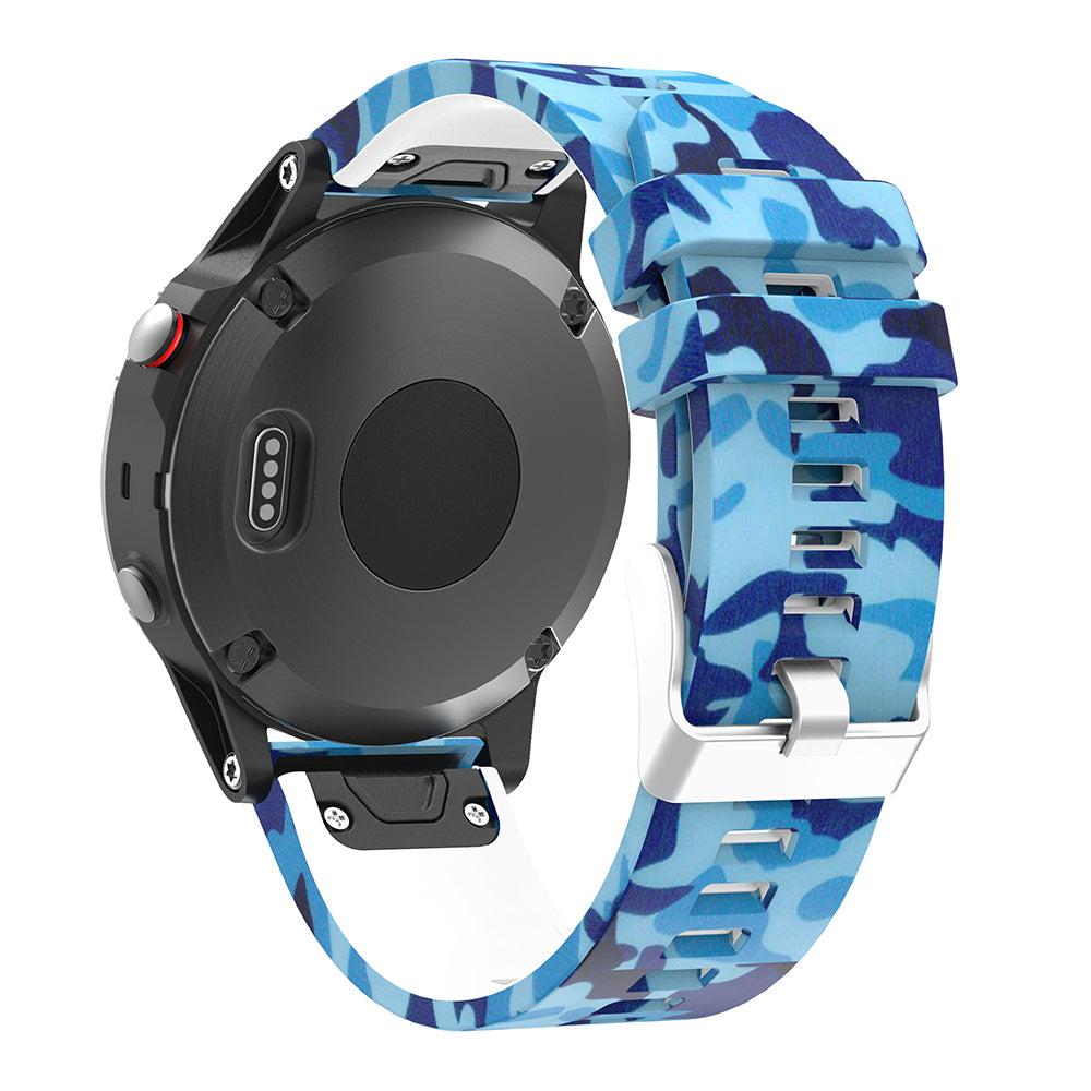 Patterned Rubber Strap for Garmin Fenix 5 / 5 Plus / 6 / Forerunner 935 / Quatix 5 / Approach S60 / Instinct
