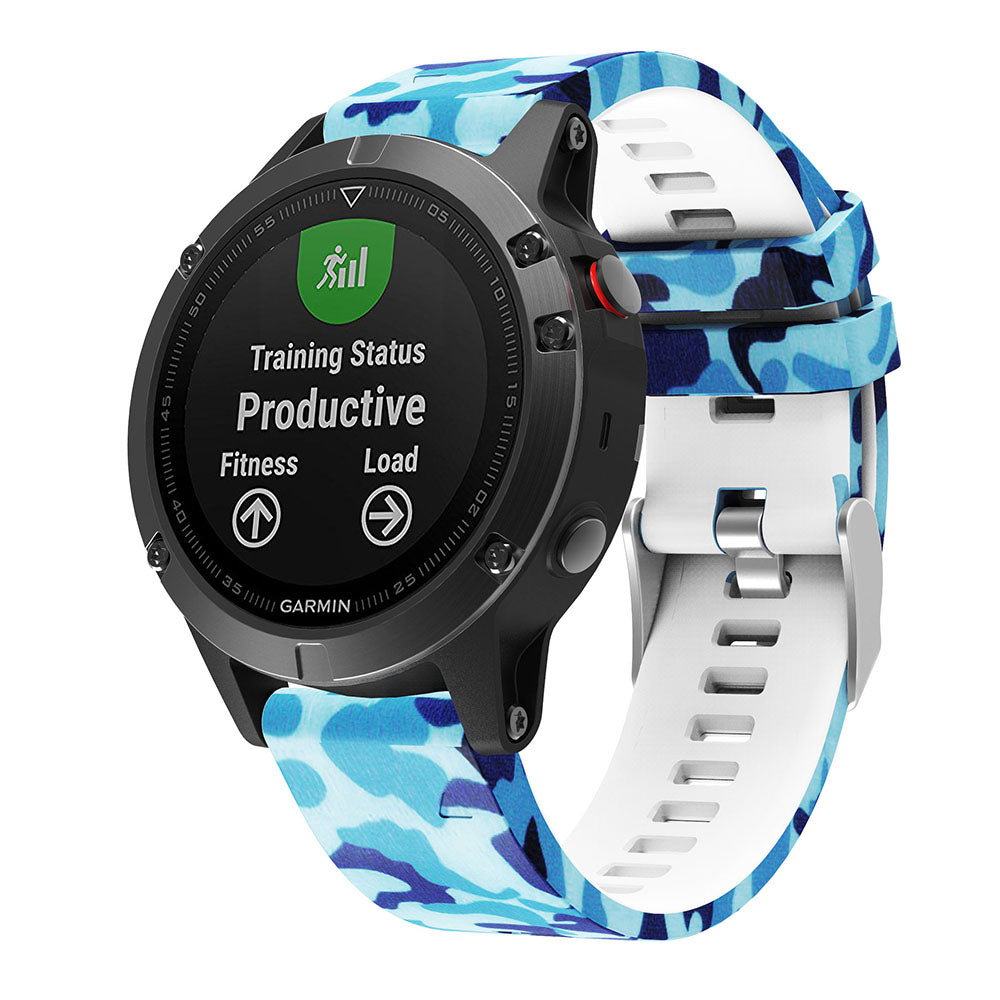 Patterned Rubber Strap for Garmin Fenix 5 / 5 Plus / 6 / Forerunner 935 / Quatix 5 / Approach S60 / Instinct