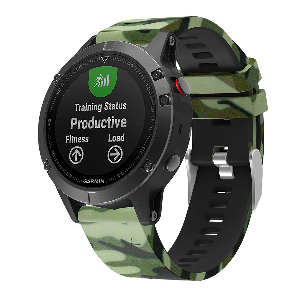 Patterned Rubber Strap for Garmin Fenix 5 / 5 Plus / 6 / Forerunner 935 / Quatix 5 / Approach S60 / Instinct