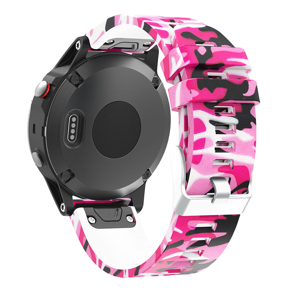 Patterned Rubber Strap for Garmin Fenix 5 / 5 Plus / 6 / Forerunner 935 / Quatix 5 / Approach S60 / Instinct